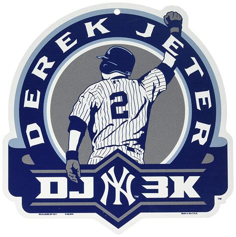 Buy MLB New York Yankees Derek Jeter 3,000 Hits 11-by-17 Inch Wood Sign ...