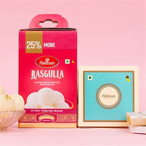 Send Haldiram Kaju Roll with Rasgulla Online - GAL23-111179 | Giftalove