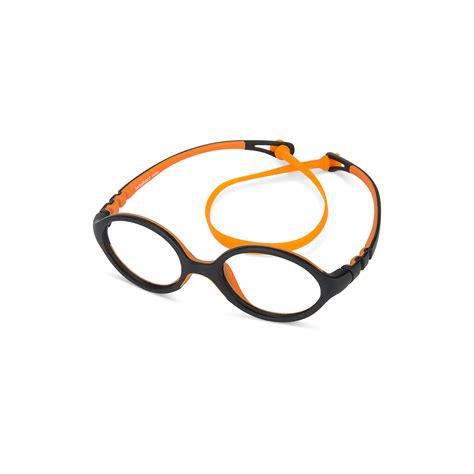 Buy Kids Glasses: Matte Black Orange Full Rim Round Kids Kids 2-5 yrs ...