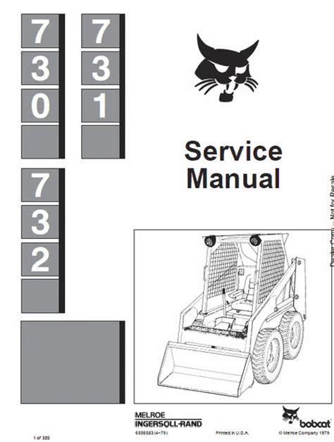 Bobcat 730, 731, 732 Skid Steer Loader Pdf Repair and Service Manual