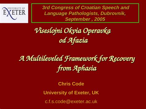 Image result for Aphasie Recovery