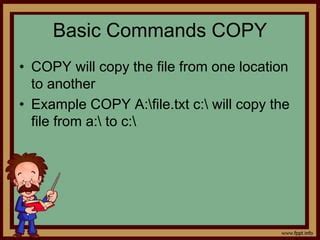 Image result for DOS Commands Copy File