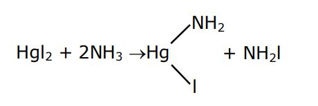 In Nessler's reagent for the detection of ammonia the active species is
