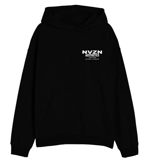 BLACK UNISEX OVERSIZED HOODIE – NVZN