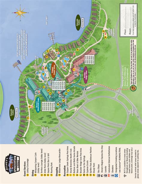 New Wilderness Lodge Map