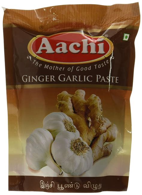 Aachi Ginger Garlic Paste Pouch, 200g : Amazon.in: Grocery & Gourmet Foods