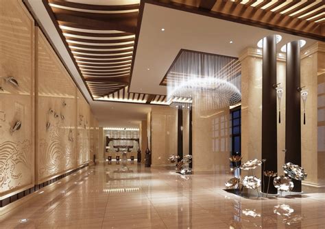 新中式酒店大厅|空间|室内设计|Z37715446 - 原创作品 - 站酷 (ZCOOL)