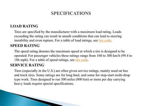 characteristics of tyres | PPTX