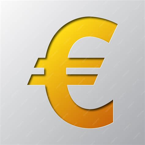 Premium Vector | Paper art of the symbol of euro currency Vector illustration