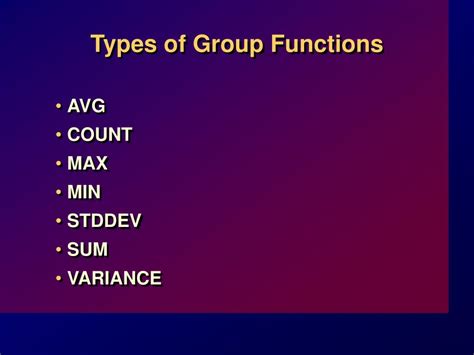 Image result for Group Functions SQL