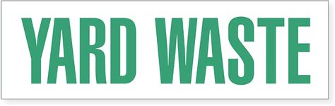 Image result for Yard Waste Stickers