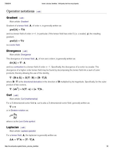 Vector Calculus Identities 的图像结果