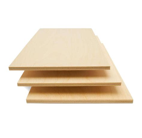 Baltic Birch Plywood, 6 x 12 x 1/4 Inch - 6 mm Craft Wood, Box of 25 B ...