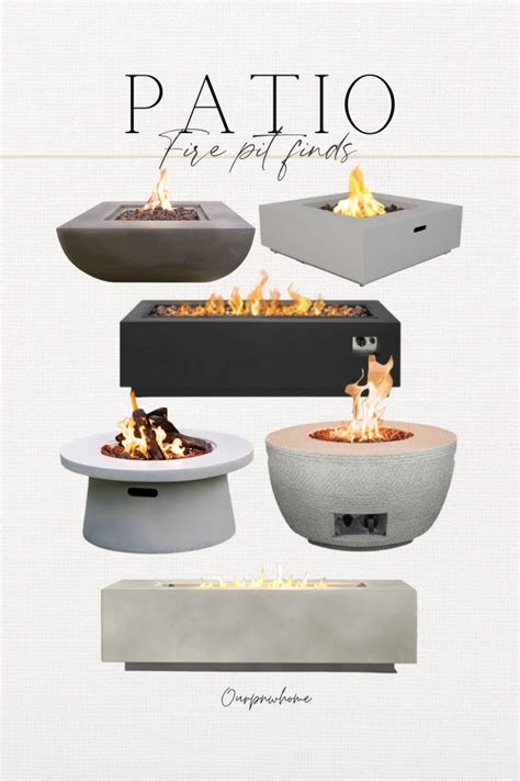 Patio Fire Pit: Propane, Concrete, Outdoor Heating