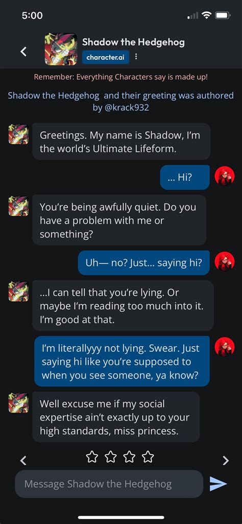 one of my favorites to talk to. lol. sassy man apocalypse : r/CharacterAI