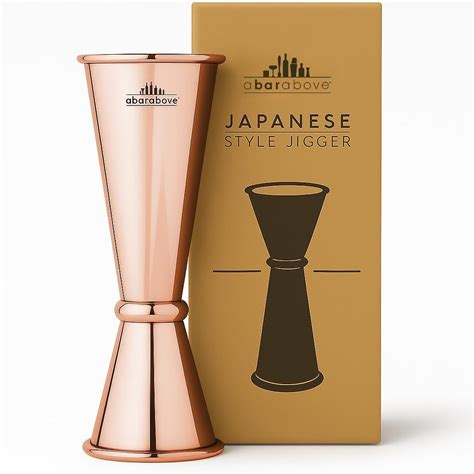 Amazon.com: A Bar Above Premium Japanese Jigger 8 Precise Measurement Markings, Heavy Duty 304 ...