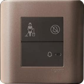 1G Full-Flat Bell switch illuminated DND & PCU Symbol (E8431BPDM-OS)