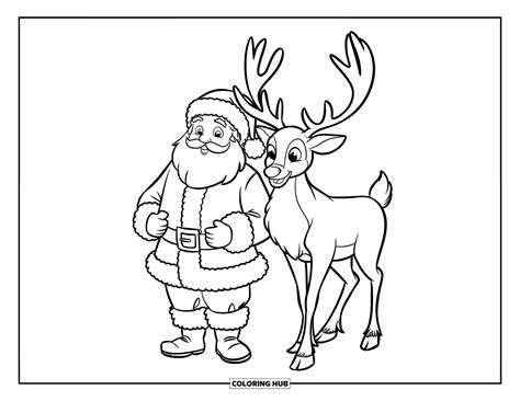 180+ Santa Coloring Pages for Kids & Adults (Free Printable PDFs)