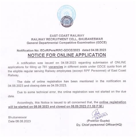 RAILWAY RECRUITMENT CELL, BHUBANESWAR