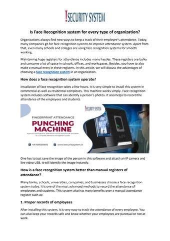 Image result for Image of Face Recognition System Working