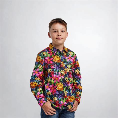 Kids Long Sleeve Work Shirt | Kids Long Sleeve Shirt | Coastal Cowboys