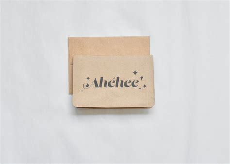 Ahéhee' or Thank You Card Thank You Navajo Brown Paper - Etsy Sweden