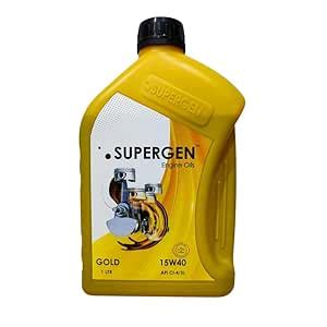 Supergen 15W40 Gold API CI-4/SL Engine Oil : Amazon.in: Car & Motorbike