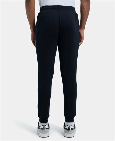 Buy Super Combed Cotton Rich Slim Fit Jogger with Zipper Pockets ...