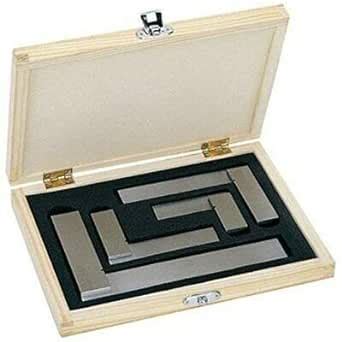 JAIBROS Try Square 2 inch, 3 inch, 4 inch and 6 inch set stainless ...