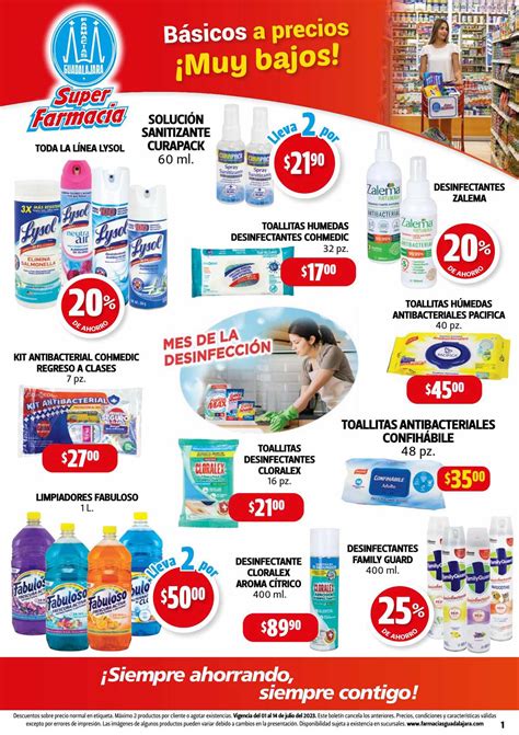 Folleto Farmacias Guadalajara Precios Bajos del 1 al 14 de julio 2023