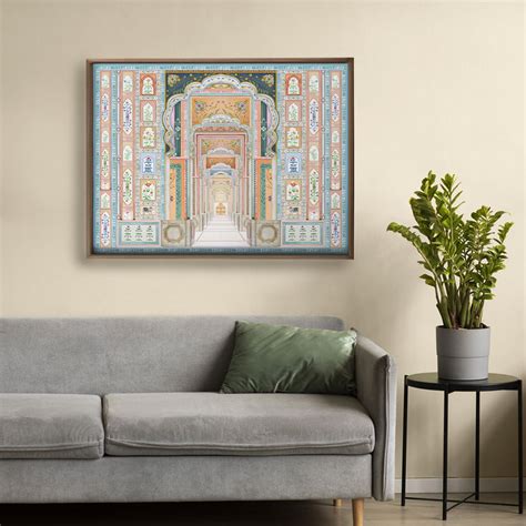 Dilli Darbar Indian Painting Wall Art Digital Print | Life n Colors