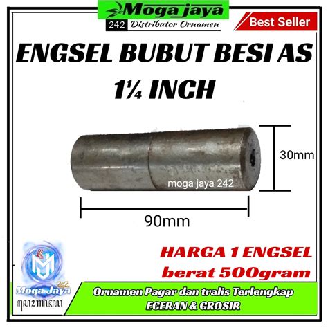 engsel bubut besi as 1 1/4 inch engsel pintu besi | Lazada Indonesia