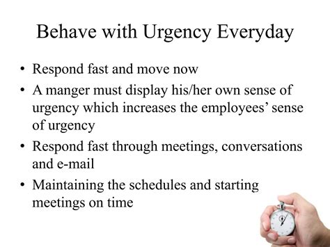 A sense of urgency | PPTX