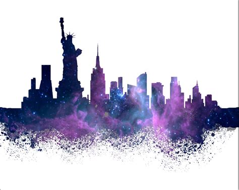 New York City Skyline Art at Pearline Beard blog