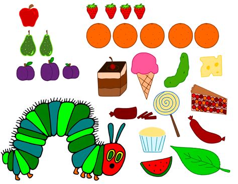 The Very Hungry Caterpillar Food Printables - Free Printable Download