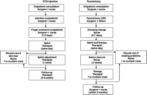 Costs for collagenase injections compared with fasciectomy in the treatment of Dupuytren's ...