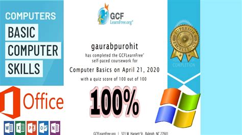 Rezultat imagine pentru GCF Free Learning Computer Basics