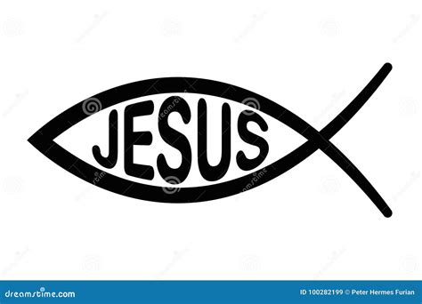 Jesus Fish Symbol Icon Cartoon | CartoonDealer.com #88212073