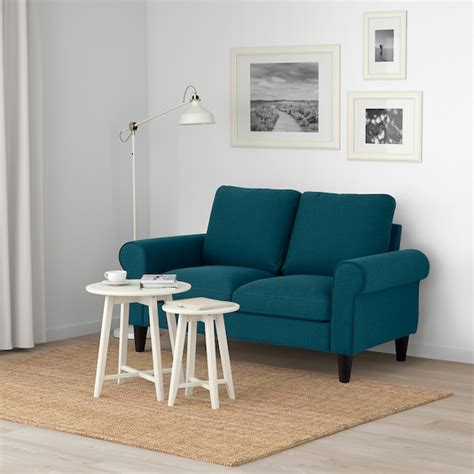 GAMMALBYN 2-seat sofa, blue/green - IKEA