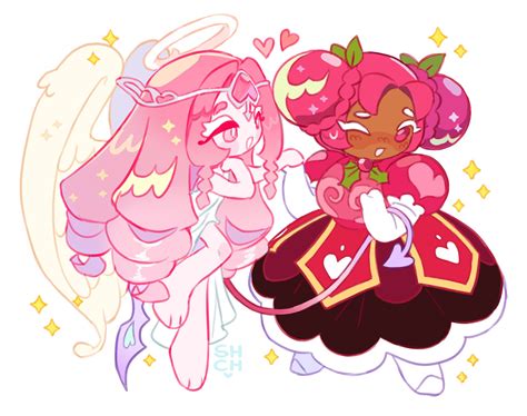 eternal sugar cookie and hollyberry cookie (cookie run and 1 more ...