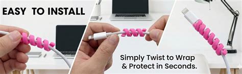 CELLEBII® 16 Pcs Spiral Cable Protector & Cord Saver | 2.5mm Thick ...