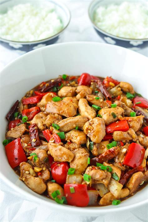 Spicy Pepper Chicken Stir-fry (30 minute recipe) - That Spicy Chick