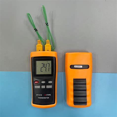 Thermocouple K-Type Probe Thermometer Dual Channel , K Type Digital ...