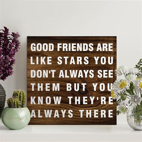 Wooden Pallet Sign Good Friends Are Like Stars You Don'T Always See ...