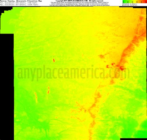 Free Monroe County, Wisconsin Topo Maps & Elevations