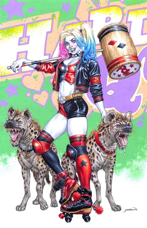 Harley Quinn with Bud & Lou by David Yardin, in A I's Pin-Ups (Harley ...