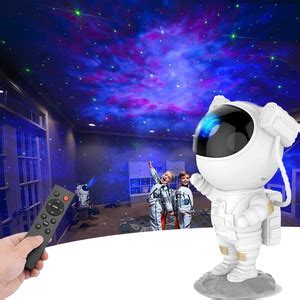 MAKD Galaxy Night Light Astronaut Space Star Projector Nebula 360 ...