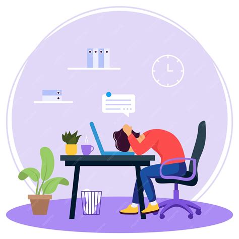 Sentirse sin inspiración y agotado en el concepto de trabajo Lugar de ...