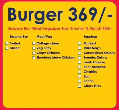 Menu at TiKi Shack - Rooftop Bar, Hyderabad
