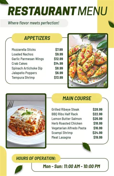 Basic Menu Example 的图像结果